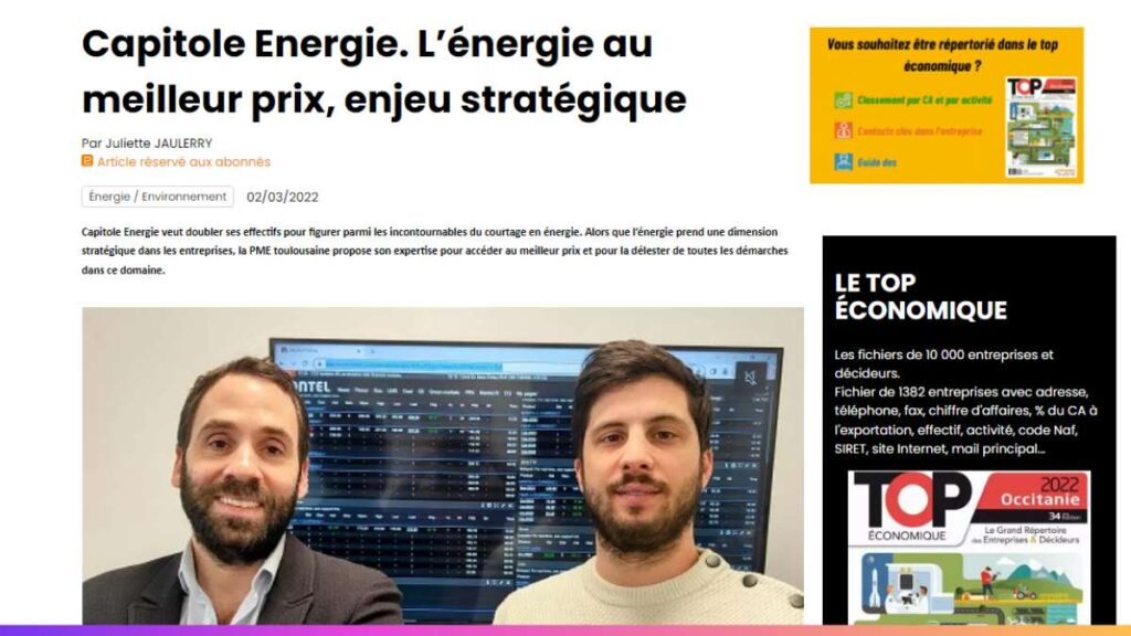CapitoleMagazine Entreprises Occitanie