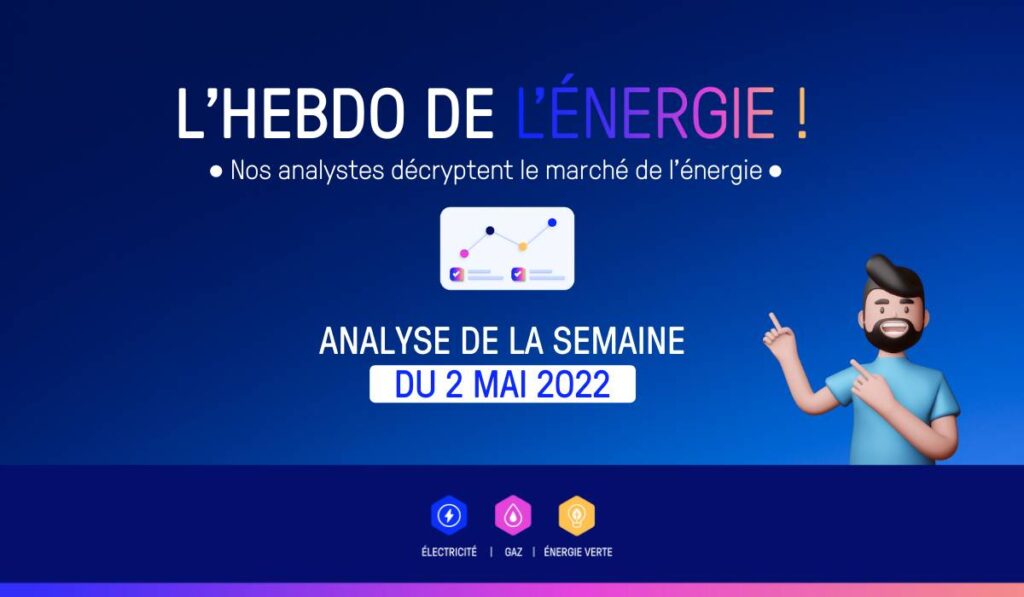 évolution prix énergie, analyse de la semaine du 2 mai 2022